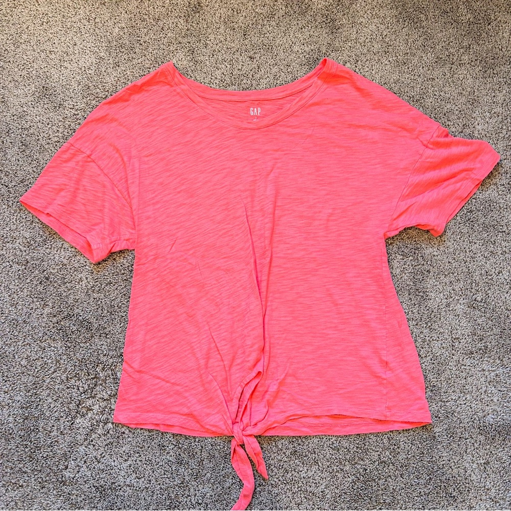 Gap Short Sleeve Front Tie Knot Easy Tee